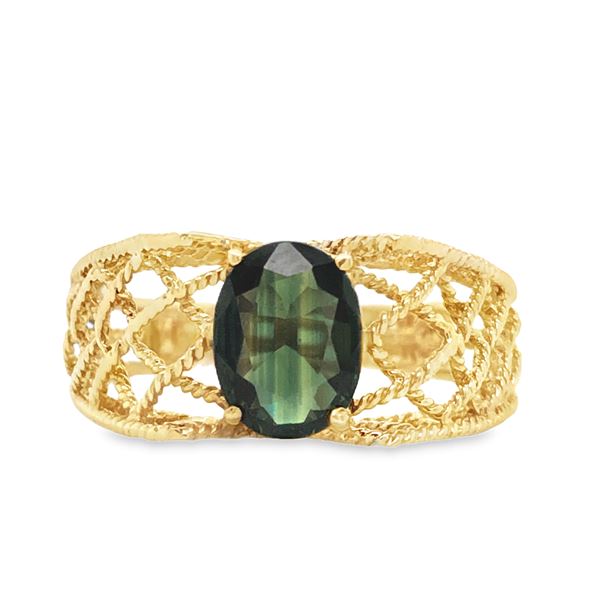 Green Sapphire Ring