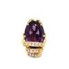 Image 1 : Amethyst and Diamond Ring