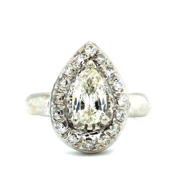 Pear Shaped Diamond Engagement Ring