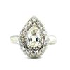 Image 1 : Pear Shaped Diamond Engagement Ring