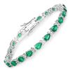 Image 1 : Zambian Emerald and Diamond Bracelet