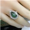 Image 5 : Pear Cut Zambian Emerald Diamond Ring
