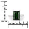 Image 3 : Green Tourmaline & Diamond Ring