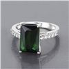 Image 4 : Green Tourmaline & Diamond Ring