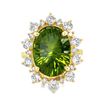 Image 1 : Peridot & Diamond Ring