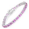Pink Sapphire & Diamond Bracelet