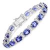 Oval Tanzanite & Diamond Tennis Bracelet