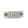 Image 1 : Appraised Natural Unisex Diamond Ring 1.02 Carats