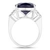 Image 2 : 10.95CT Iolite and Diamond Ring