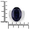 Image 3 : 10.95CT Iolite and Diamond Ring
