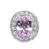 Kunzite, Sapphire & Diamond Ring