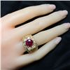 Image 5 : Large Enhanced Ruby & Diamond Ring