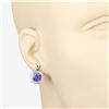 Image 3 : Tanzanite & Diamond Earrings