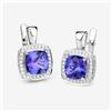Image 4 : Tanzanite & Diamond Earrings