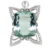 Image 1 : Aquamarine & Diamond Pendant