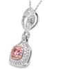 Image 2 : GIA Fancy Pink & Colorless Diamond Pendant
