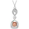 Image 3 : GIA Fancy Pink & Colorless Diamond Pendant