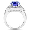 Image 2 : Tanzanite & Diamond Ring