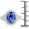 Image 3 : Tanzanite & Diamond Ring