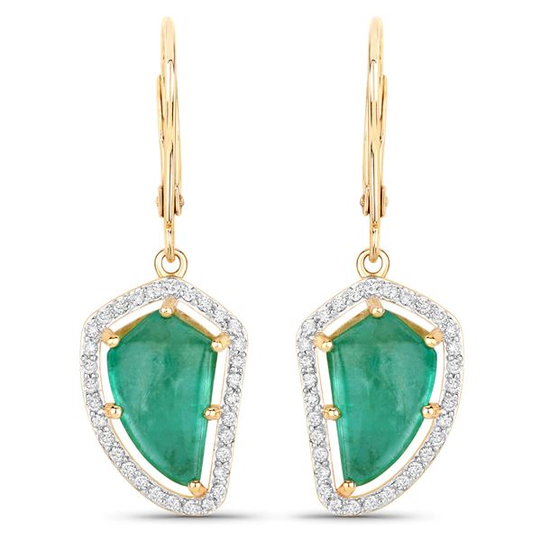 Colombian Emerald & Diamond Earrings