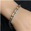Image 7 : Two Tone Diamond Tennis Bracelet