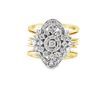 Image 1 : Convertible Gold and Diamond Ring / Bracelet