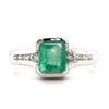 Image 2 : Colombian Emerald and Diamond Ring 14K