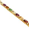 Image 4 : Garnet & Diamond Tennis Bracelet