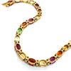 Image 5 : Garnet & Diamond Tennis Bracelet