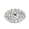 Image 3 : Old European Cut Natural Diamond Cluster Ring