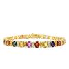 Image 1 : Multi-Color Sapphire and Diamond Bracelet