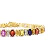 Image 2 : Multi-Color Sapphire and Diamond Bracelet