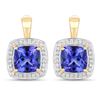 Image 1 : Tanzanite and Diamond Earrings