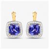 Image 2 : Tanzanite and Diamond Earrings