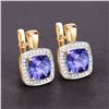 Image 3 : Tanzanite and Diamond Earrings