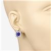 Image 4 : Tanzanite and Diamond Earrings
