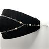 Image 1 : Freshwater Pearl & Diamond Lavalier Necklace