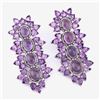 Image 2 : Amethyst & Diamond Earrings