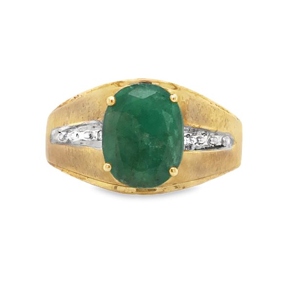 Emerald & Diamond Ring