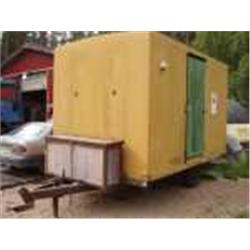 Työmaakoppi huurre traktorilla vedettävä