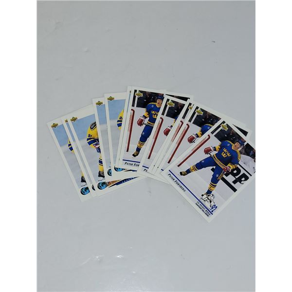 Lot of Peter Forsberg Hockey Cards - Mint