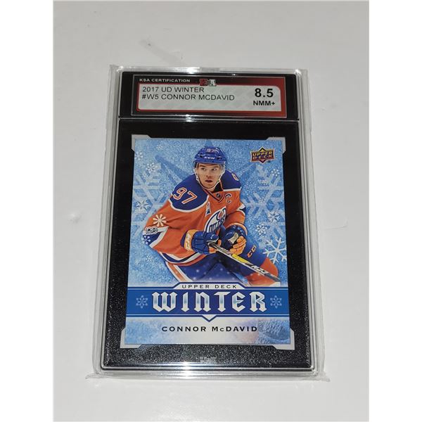 2017 UD Winter #W5 Connor McDavid - Graded 8.5 NMM+