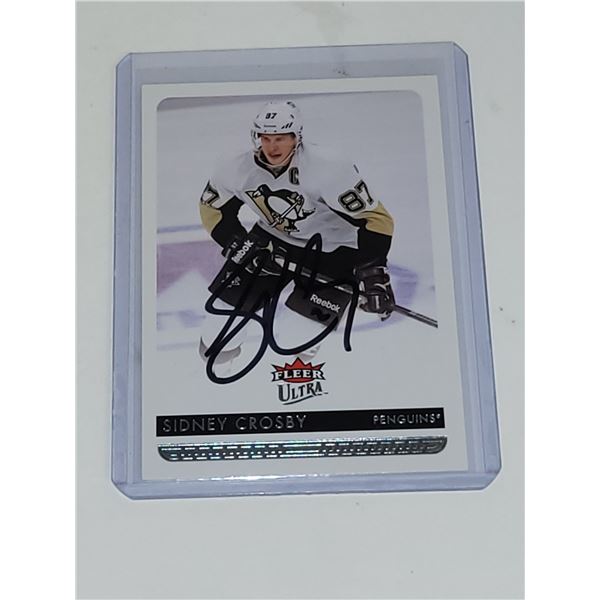 Sidney Crosby Signed Card - Unauthenticated