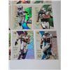 Image 4 : Lot of 9 NFL Transparent Football Cards