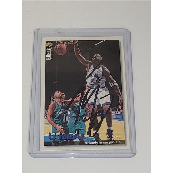 Shaquille O'Neal Signed NBA Basketball Card - Unauthenticated