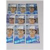 Image 2 : Lot of 9 Jesse Barfield MLB Baseball Cards- Mint