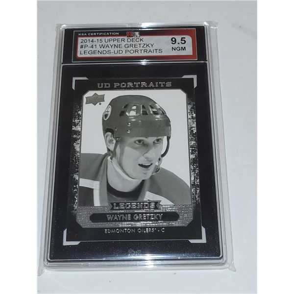 2014-15 Upper Deck #P-41 Wayne Gretzky Legends-UD Portraits - Graded 9.5 NGM