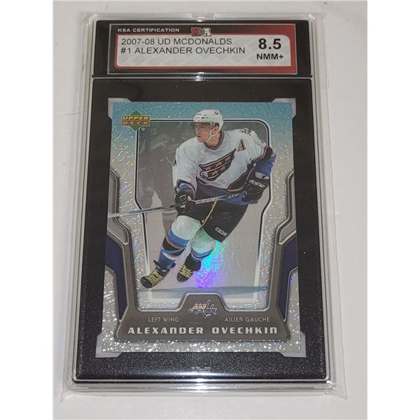 2007-08 UD McDonalds #1 Alexander Ovechkin - Graded 8.5 NMM+