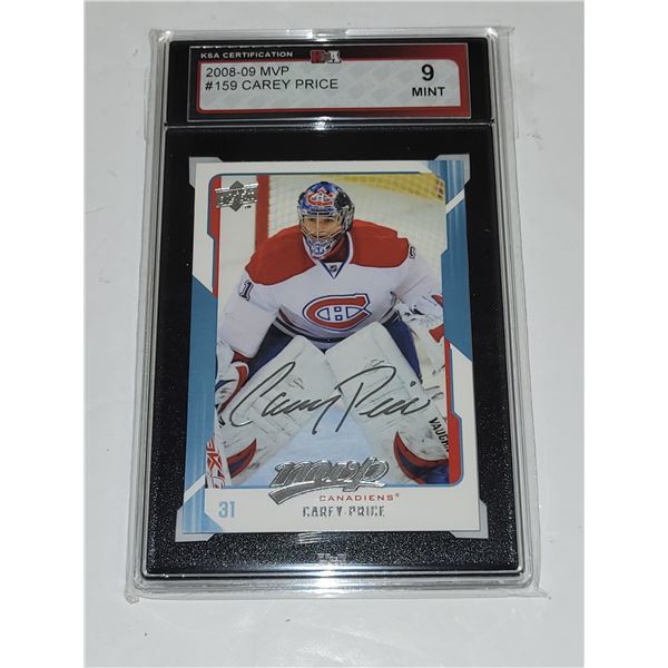 2008-09 MVP #159 Carey Price - Graded 9 MINT