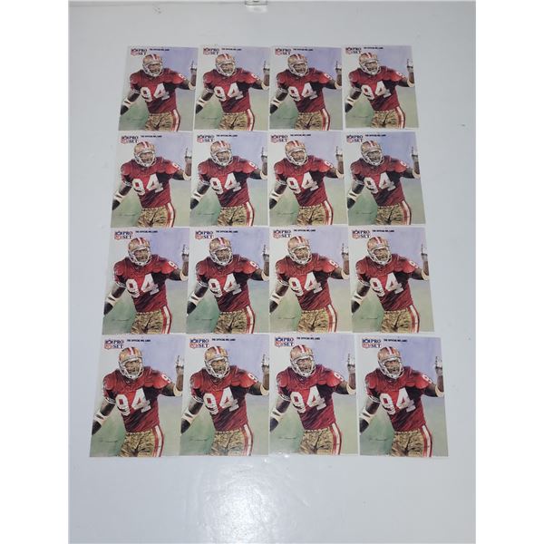 Lot of 16 NFLPro Set Charles Healey Cards - Mint